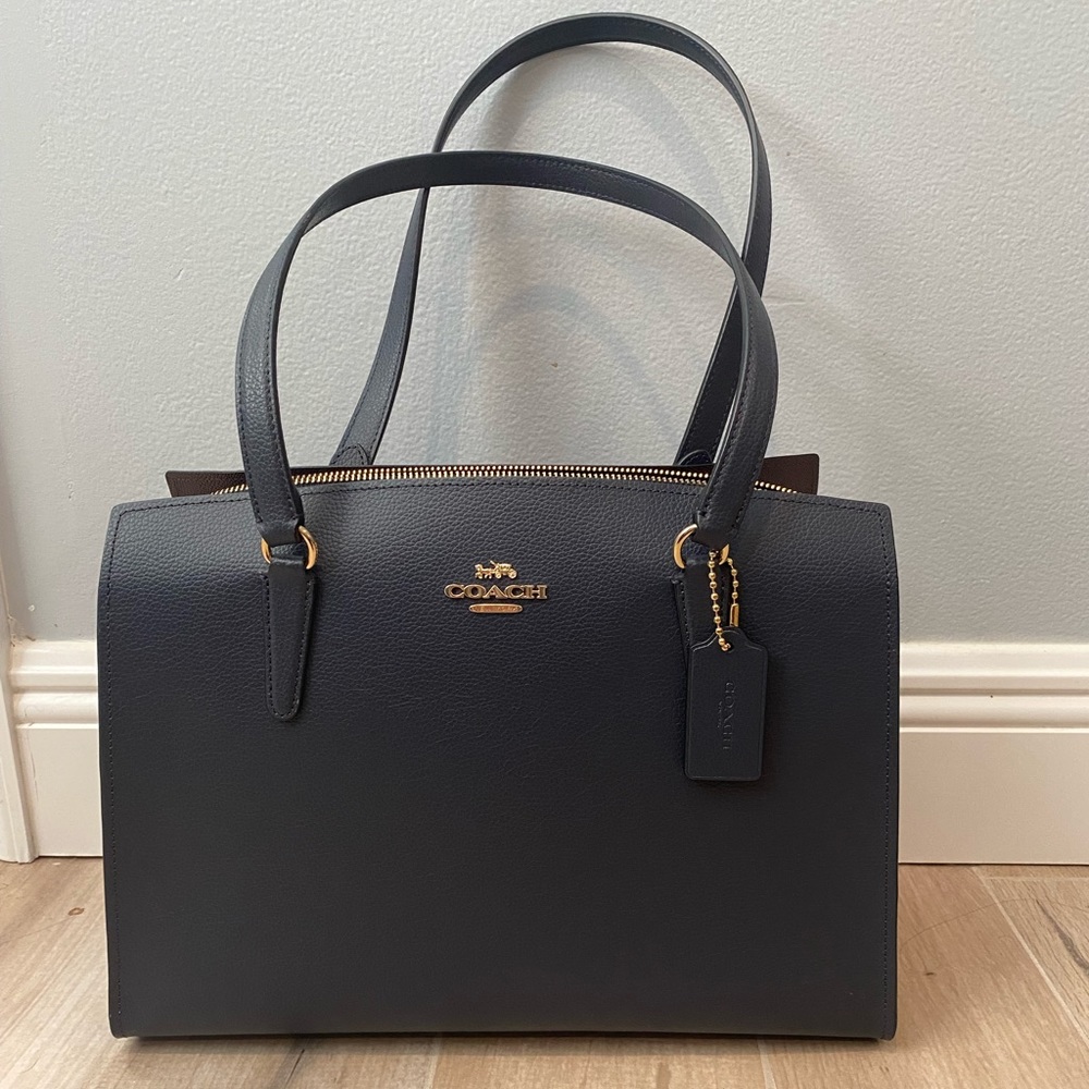 Coach Lillie carryall in Navy. Used once.